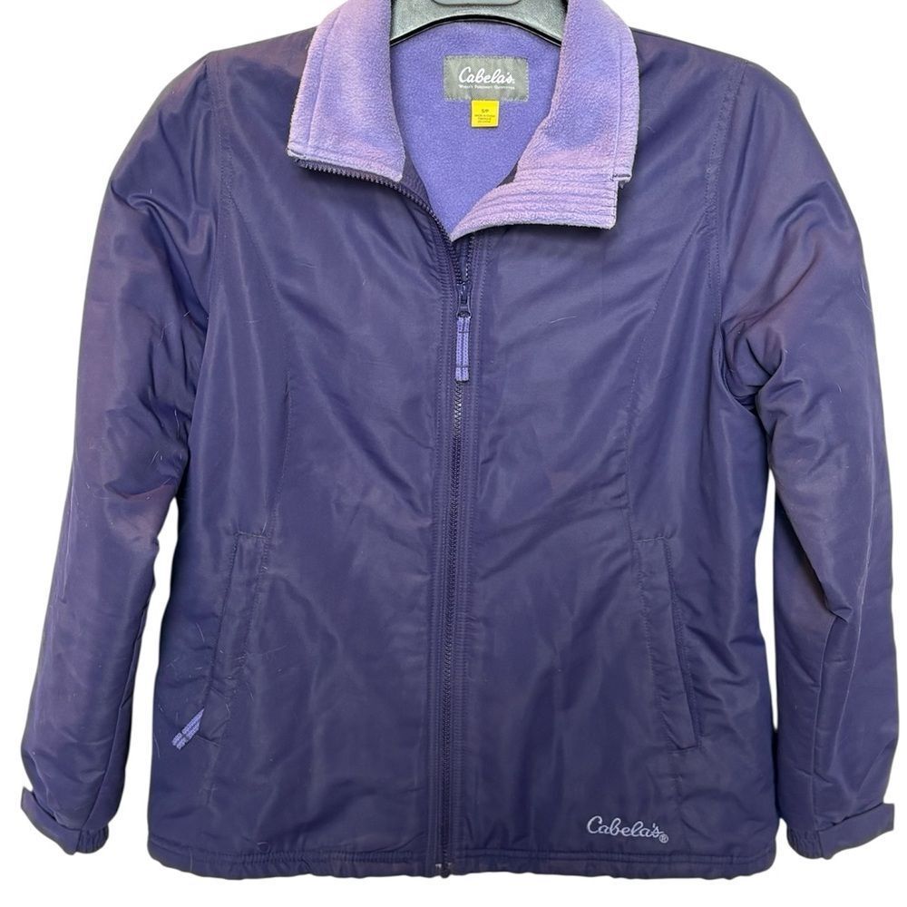 Cabela's Women's Purple Jacket Full Zip Fleece Lined Size Small